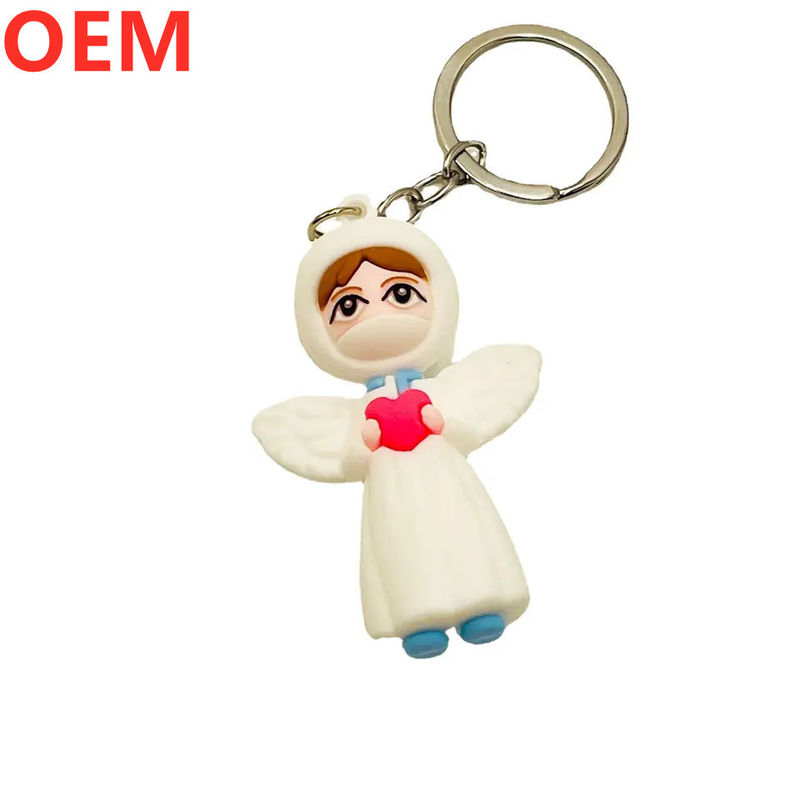 Custom 3d Plastic Creative Cartoon Key Ring Keychain OEM Factory Wholesale Keychain phim hoạt hình nhựa