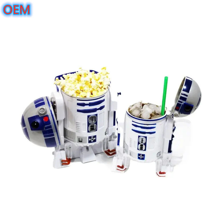 Nhà máy tùy chỉnh tái sử dụng nhựa Popcorn container Bucket OEM Design 3d Popcorn Bucket