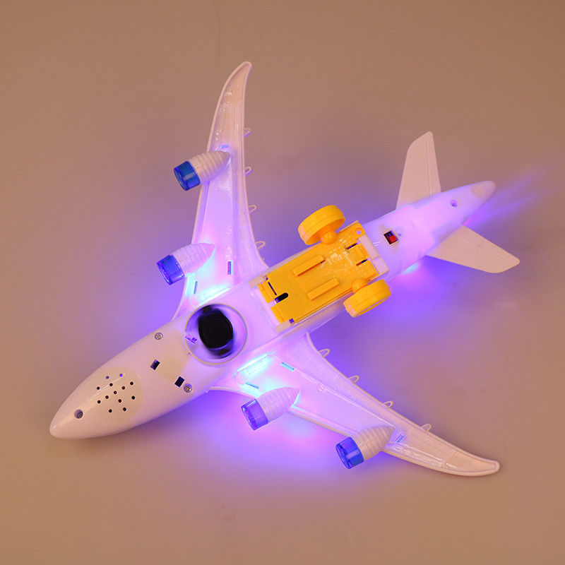 DIY Assembly Airbus Aircraft Autopilot Flash Sound Đèn nhạc Đồ chơi Máy bay điện Đồ chơi cho trẻ em