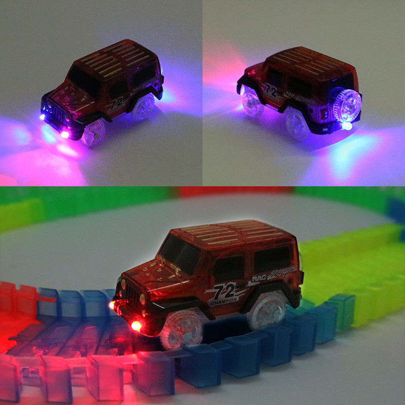 Đèn LED tùy chỉnh Đèn lên xe Đồ chơi với đèn nhấp nháy Đồ chơi xe DIY Fancy Kid