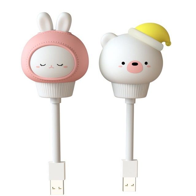 Nhà máy tùy chỉnh Đèn đồ chơi PVC Vinyl LED Đèn lên đồ chơi dễ thương Cartoon USB Đèn đêm