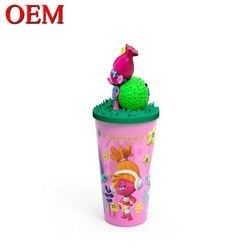OEM 3D đồ chơi thiết kế bộ sưu tập tùy chỉnh chiếc cốc nhựa của riêng bạn 3D phim hoạt hình uống cốc