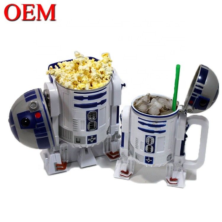 Nhà máy vượt qua FAMA tùy chỉnh nhựa Popcorn Cup Container Popcorn Bucket Với nắp