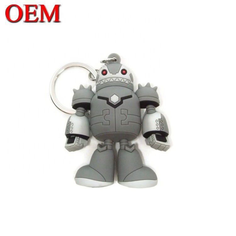 OEM Logo Soft PVC 3D Keychain Custom Animal Keychain Hình ảnh thiết kế riêng Keychains