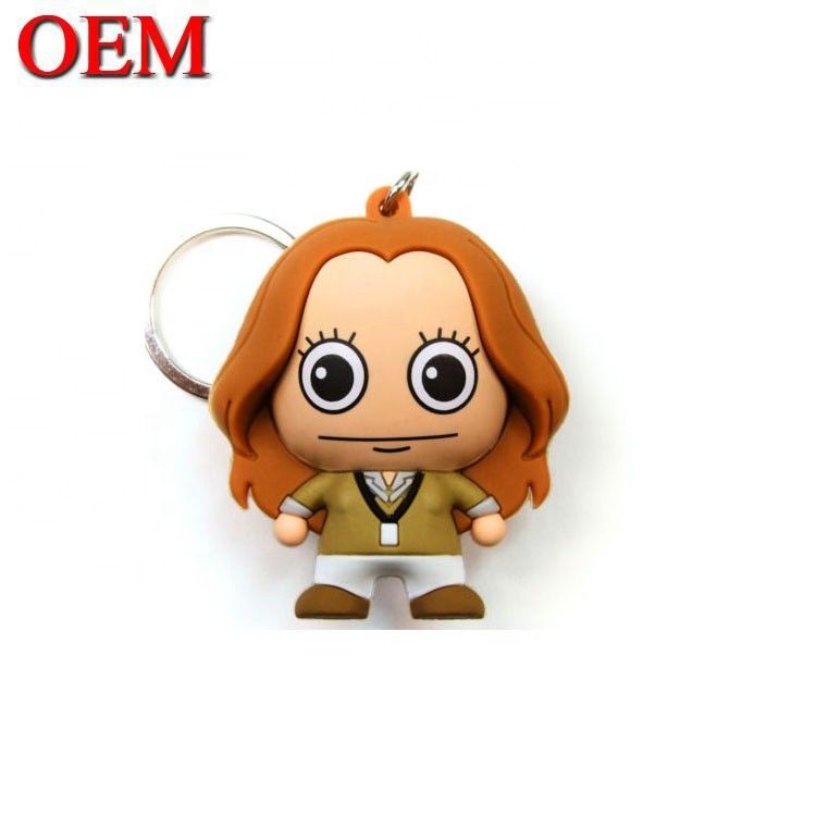 OEM Logo Soft PVC 3D Keychain Custom Animal Keychain Hình ảnh thiết kế riêng Keychains