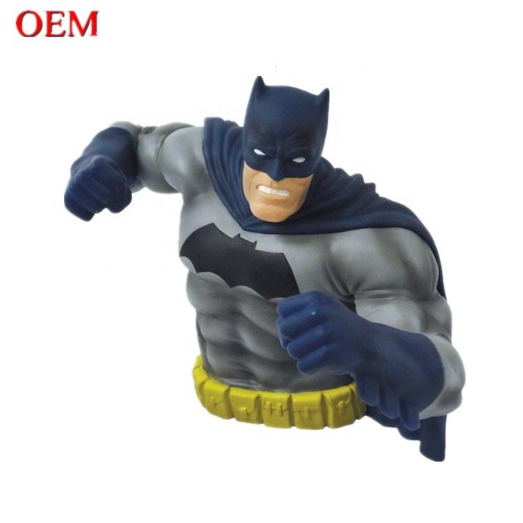 Đồ chơi tùy chỉnh Nhà sản xuất đồ chơi 3D Bat-Man đồ chơi hộp tiền hình tượng tượng nhựa