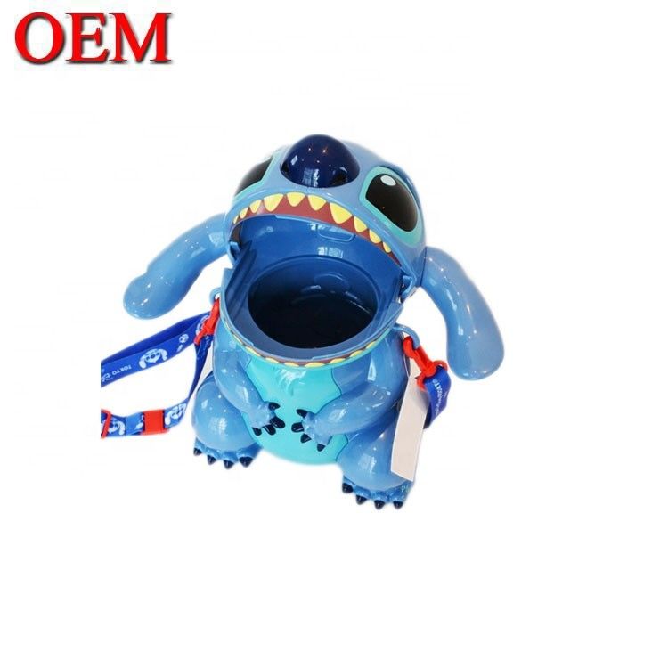 Chậu popcorn bằng nhựa tùy chỉnh với nắp quảng cáo Chậu popcorn 3D bằng nhựa
