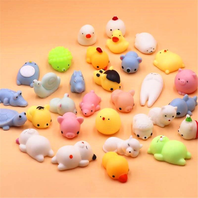 OEM nhà máy tùy chỉnh động vật chống căng thẳng Slimy nén đồ chơi Funny đồ chơi Mini Mochi Squishy đồ chơi