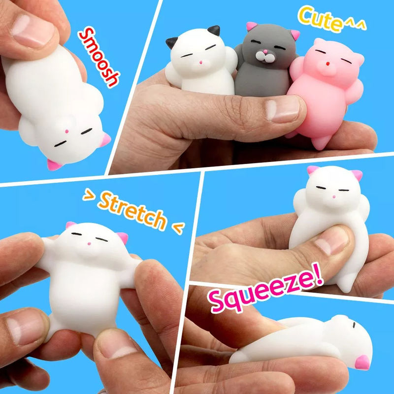 OEM nhà máy tùy chỉnh động vật chống căng thẳng Slimy nén đồ chơi Funny đồ chơi Mini Mochi Squishy đồ chơi