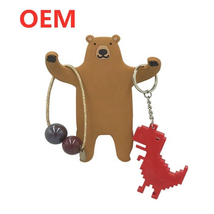 OEM FAMA Factory Custom Made Mini đuôi liền mạch gấp móc PVC đồ chơi cao su