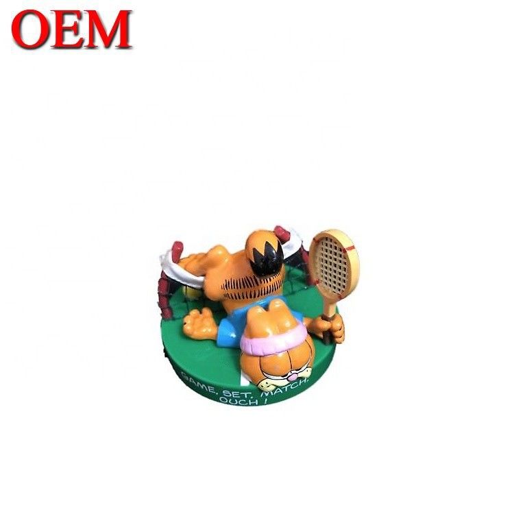 Nhà sản xuất OEM Plastic Lazy Cat Toy Figure Custom PVC 3D Anime Injection Art Vinyl Toys