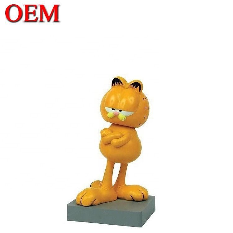 Nhà sản xuất OEM Plastic Lazy Cat Toy Figure Custom PVC 3D Anime Injection Art Vinyl Toys
