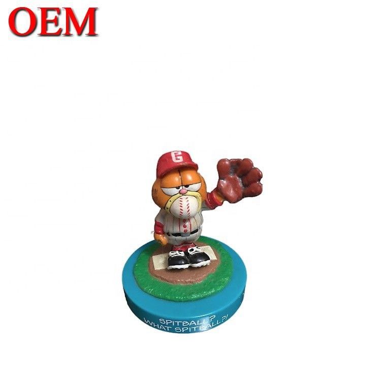 Nhà sản xuất OEM Plastic Lazy Cat Toy Figure Custom PVC 3D Anime Injection Art Vinyl Toys