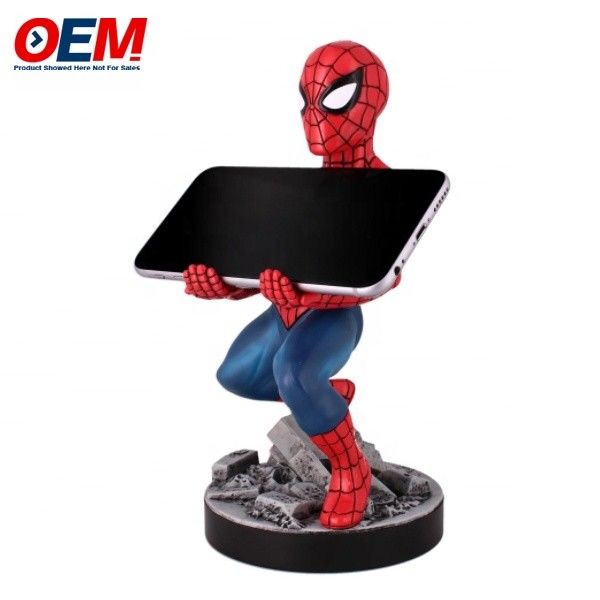 Máy cầm điện thoại di động Spidman làm văn phòng văn phòng nhà đồ chơi máy tính để bàn OEM PVC máy cầm điện thoại hình
