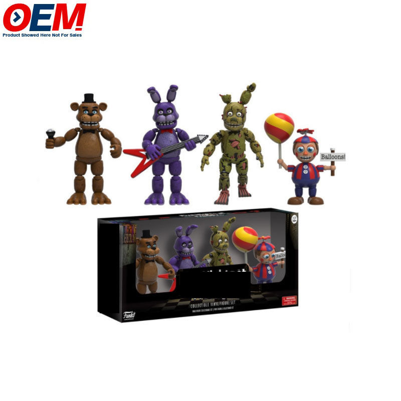 Tùy chỉnh OEM bán Hot New arrival Five Nights At Freddy Action Figures 4pcs/pack FNAF Toy Model PVC Action Figure