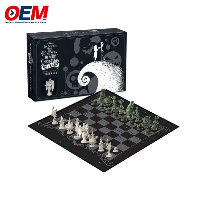 Đồ chơi bảng nhân vật nhựa tùy chỉnh rủi ro / cờ vua / giáo dục / kinh doanh / uống / trò chơi ván với hộp
