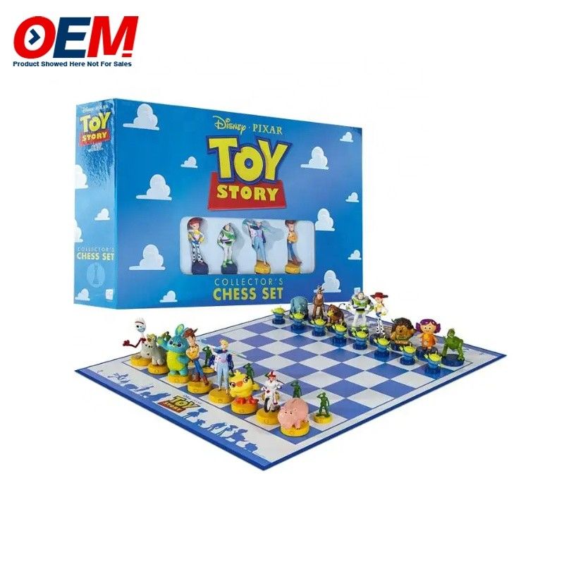 Đồ chơi bảng nhân vật nhựa tùy chỉnh rủi ro / cờ vua / giáo dục / kinh doanh / uống / trò chơi ván với hộp