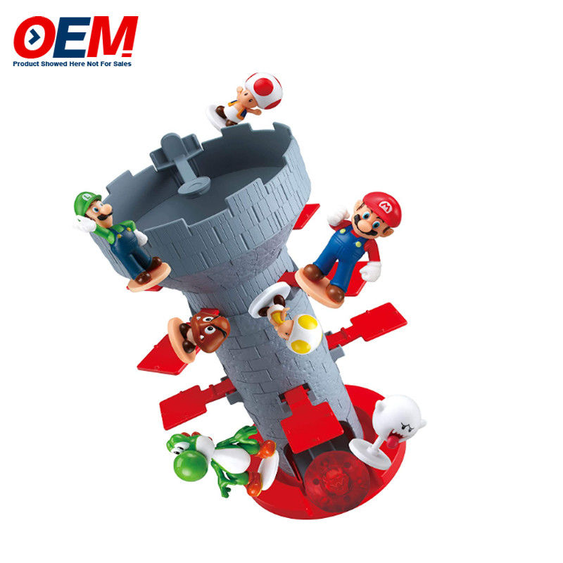 Trò chơi Teeth Super Mario Piranha Plant Escape Made Tabletop Action Game dành cho 4 tuổi trở lên với 2 hình ảnh hành động Super Mario có thể thu thập được