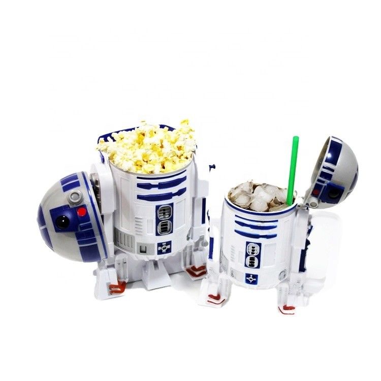 Nhà sản xuất rạp chiếu phim nhựa PP hình động vật Container Popcorn Bear với nắp
