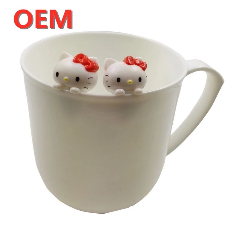 Nhà sản xuất đồ chơi hình ảnh tùy chỉnh OEM tùy chỉnh Kitty mèo Mini Cup Cartoon Figure Toys tùy chỉnh đồ chơi thiết kế của riêng bạn