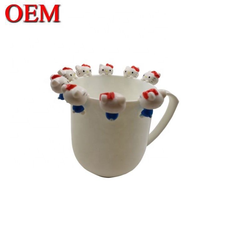Nhà sản xuất đồ chơi hình ảnh tùy chỉnh OEM tùy chỉnh Kitty mèo Mini Cup Cartoon Figure Toys tùy chỉnh đồ chơi thiết kế của riêng bạn
