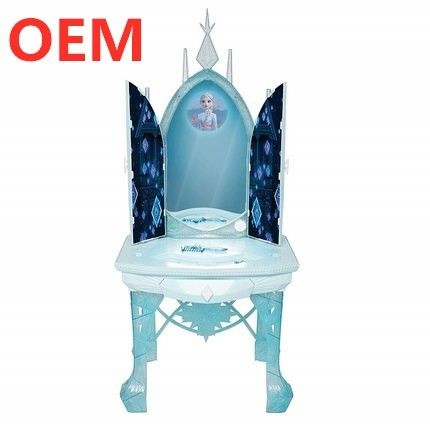 OEM nhà máy tùy chỉnh âm nhạc ánh sáng chức năng nhựa xinh đẹp công chúa trẻ em đồ chơi bàn ăn