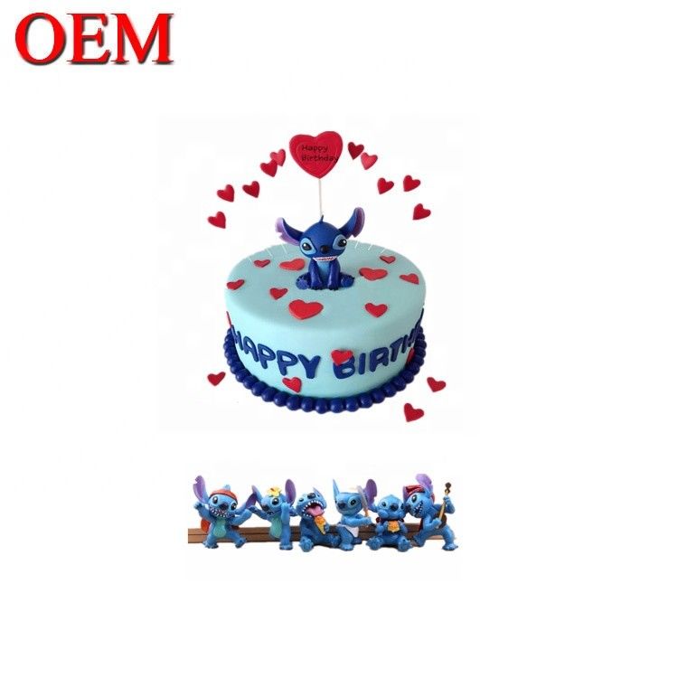 Nhân vật cổ điển Nhật Bản được tùy chỉnh Bộ bánh sinh nhật bộ Oem Action Figure Cake Topper Factory