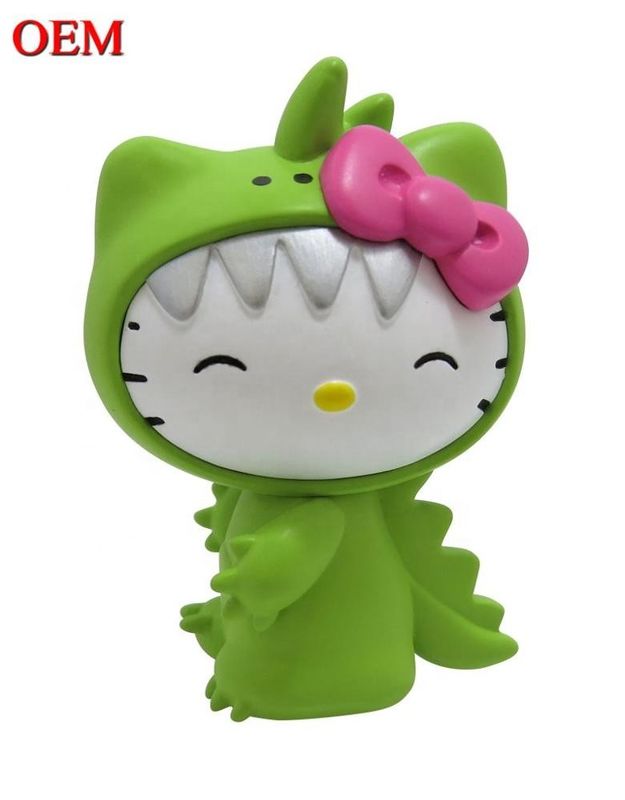 Custom OEM Made PVC Cute Mini Plastic Cartoon Kitty mèo đồ chơi cho trẻ em Nhà sản xuất