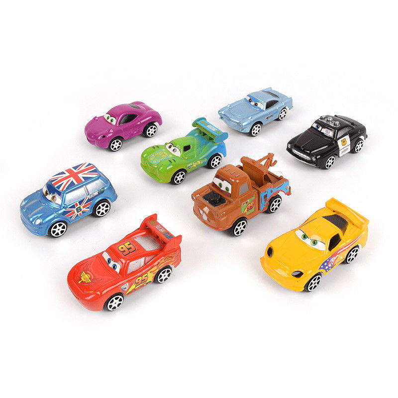 Nhà sản xuất tùy chỉnh Cartoon Pixar Cars Racing Series Jackson Storm Cruz Smokey 1:43 Diecast Metal Alloy Xe đồ chơi Boy Kid Gif