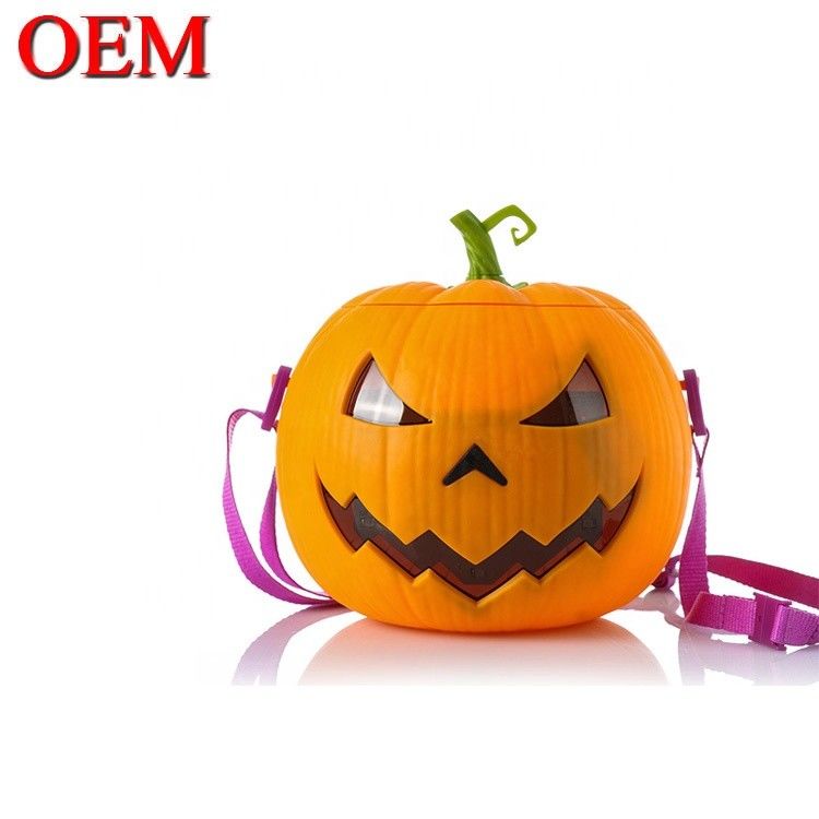 Tùy chỉnh 3D giọng nói hình dạng quả bí ngô có hình ảnh bỏng ngô oem oem dễ thương hộp đựng