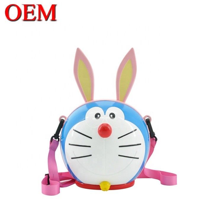 Custom Cute Plastic Cartoon Role 3D Toy Popcorn Bucket OEM Food Container cho Giáng sinh