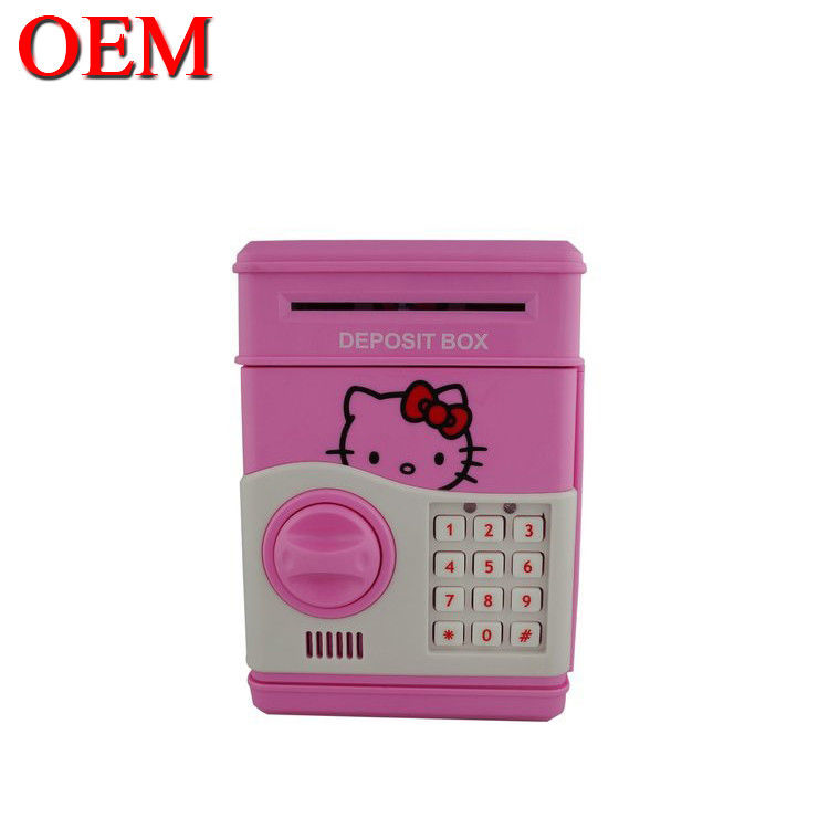 OEM tùy chỉnh Ngân hàng điện tử Safe Money Box Trẻ em Tiền kỹ thuật số Tiền mặt Tiết kiệm an toàn ATM