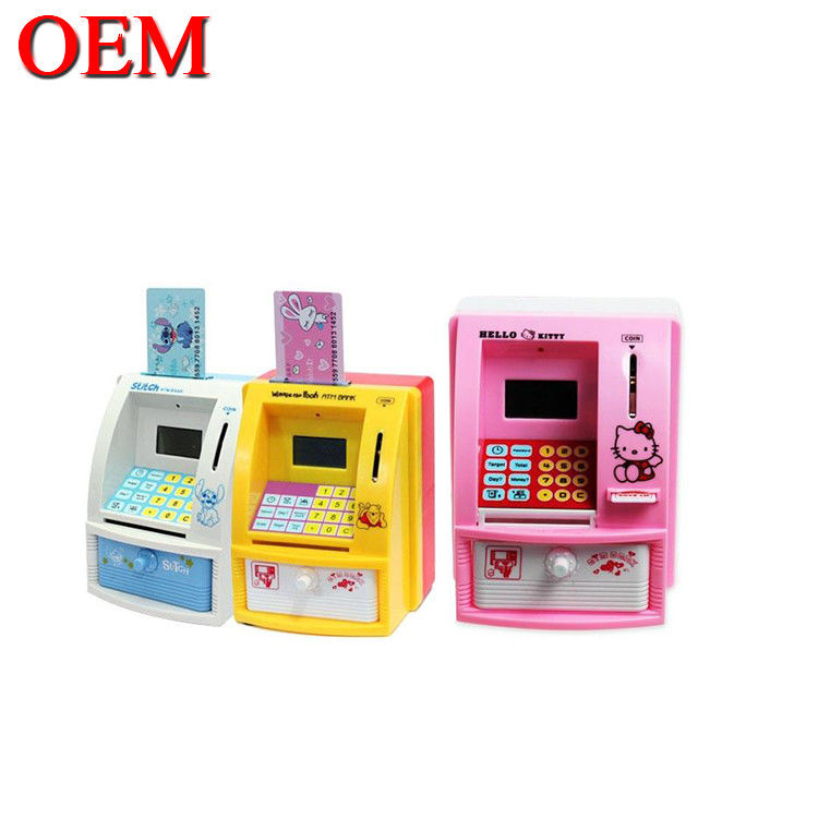 OEM tùy chỉnh Ngân hàng điện tử Safe Money Box Trẻ em Tiền kỹ thuật số Tiền mặt Tiết kiệm an toàn ATM