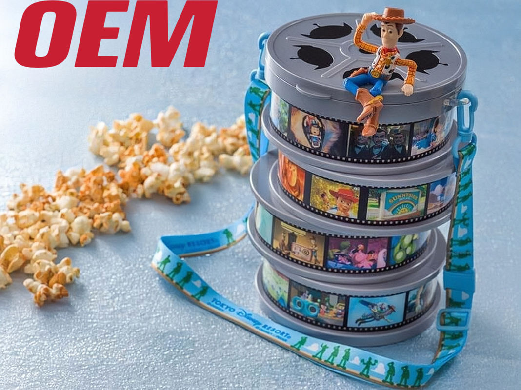 Custom Light Up Popcorn Bucket OEM Popcorn Plastic Bucket Làm nhân vật Popcorn Bucket