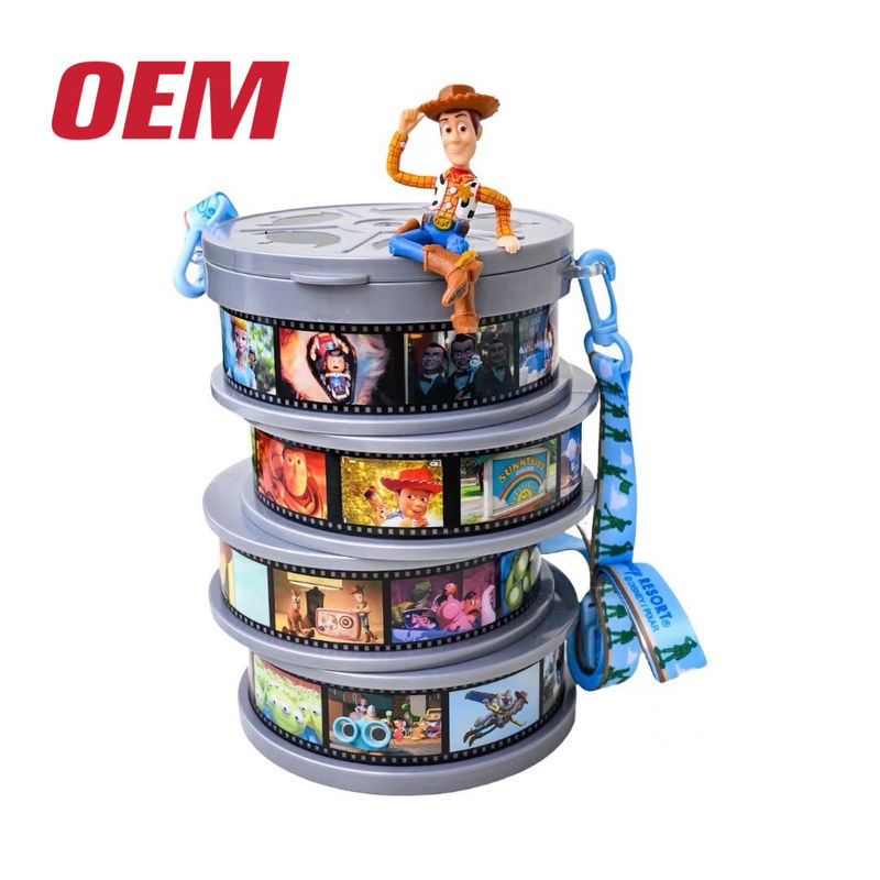 Nhà máy tùy chỉnh Characters Shape Popcorn Bucket Làm 30oz Popcorn Plastic Container