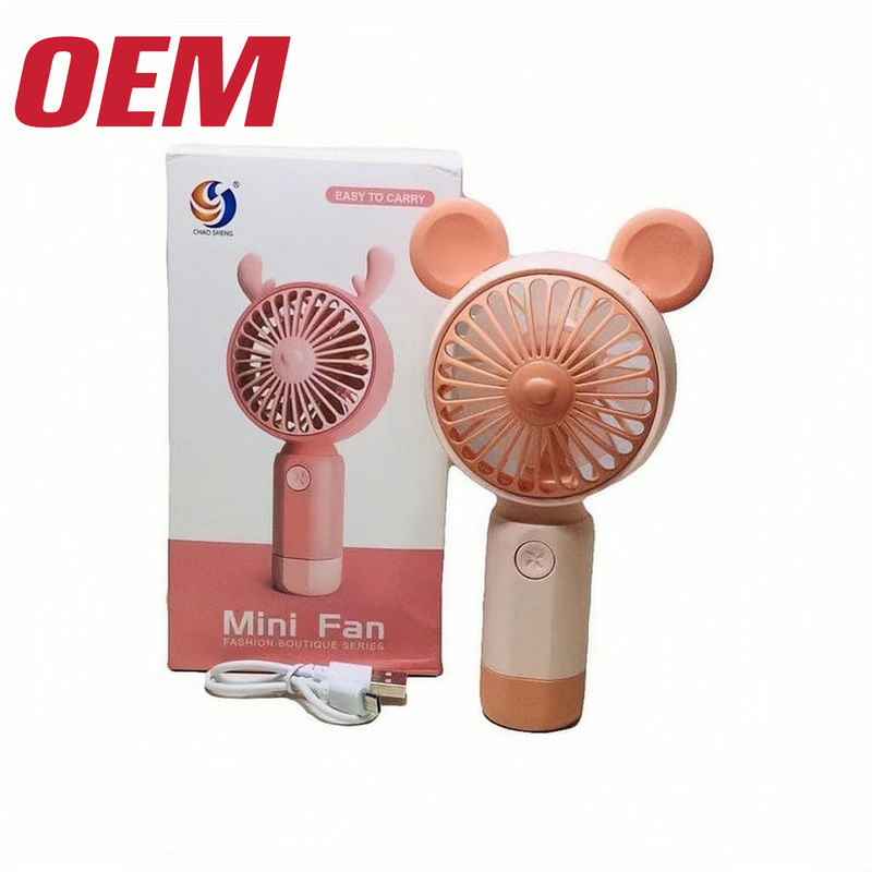 Máy quạt làm mát nhỏ di động OEM Mùa hè Máy quạt di động được làm bằng tay Lithium pin dễ thương gấp Nhựa mùa hè phim hoạt hình