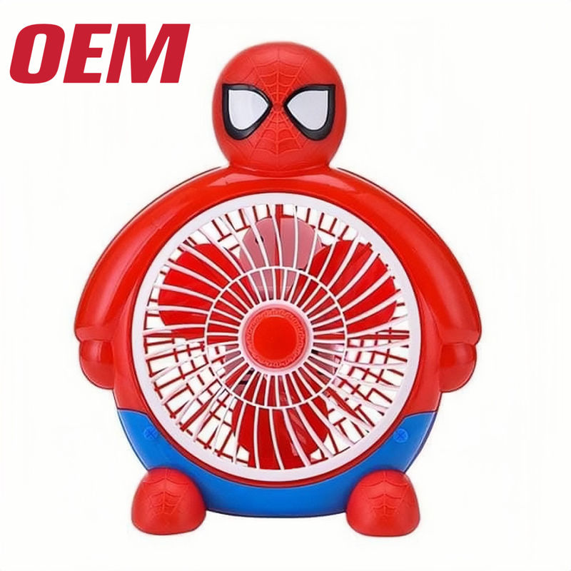 Máy quạt làm mát nhỏ di động OEM Mùa hè Máy quạt di động được làm bằng tay Lithium pin dễ thương gấp Nhựa mùa hè phim hoạt hình