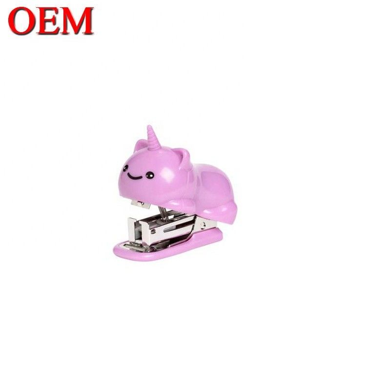 Nhựa vịt hình hoạt hình văn phòng Stapler OEM nhựa thú vật đồ chơi trường học Stapler cho sinh viên