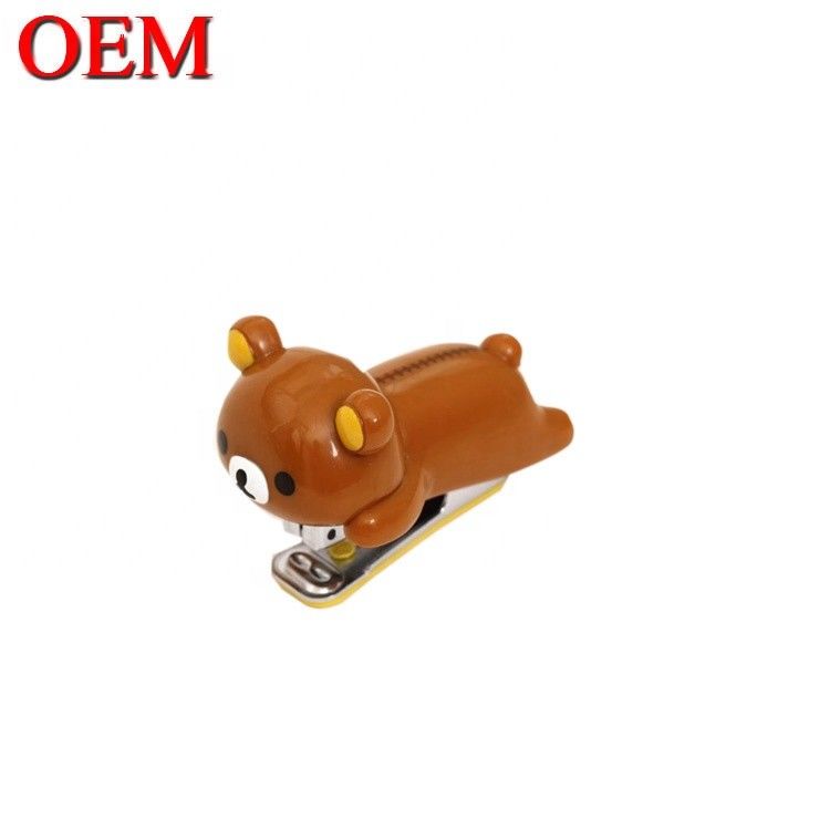Nhựa vịt hình hoạt hình văn phòng Stapler OEM nhựa thú vật đồ chơi trường học Stapler cho sinh viên