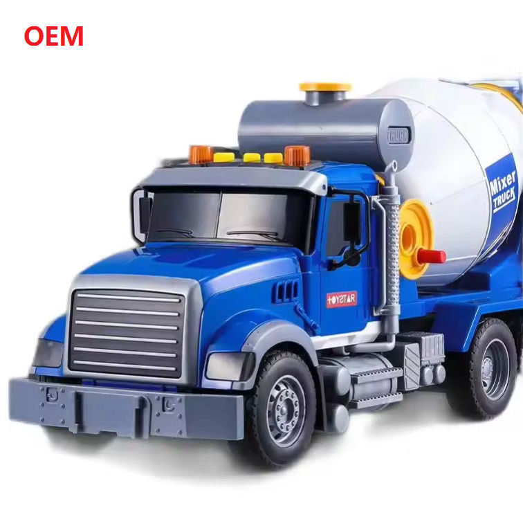 Đồ chơi xe ô tô được tùy chỉnh Mixer Truck Màu nhựa kéo trở lại cho trẻ em Chỉ OEM