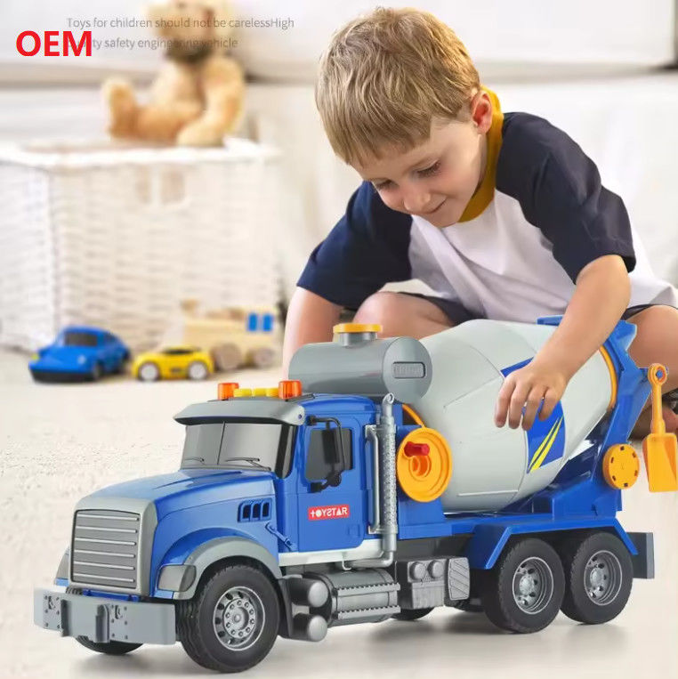 Đồ chơi xe ô tô được tùy chỉnh Mixer Truck Màu nhựa kéo trở lại cho trẻ em Chỉ OEM