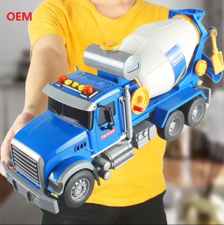 Đồ chơi xe ô tô được tùy chỉnh Mixer Truck Màu nhựa kéo trở lại cho trẻ em Chỉ OEM