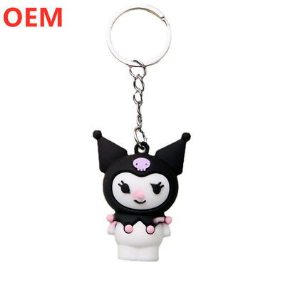 Custom 3d Cartoon Keychain Customization OEM Design PVC Keychain nhựa