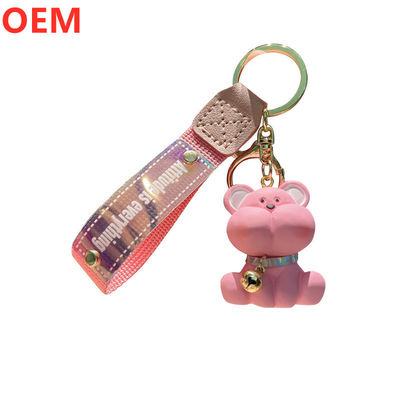 Custom 3d PVC nhựa Keychain phim hoạt hình OEM thiết kế dễ thương Mini Keychain nhựa