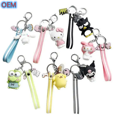 OEM nhà máy tùy chỉnh Cute Cartoon Keychain Tùy chỉnh 3d nhựa PVC Keychain