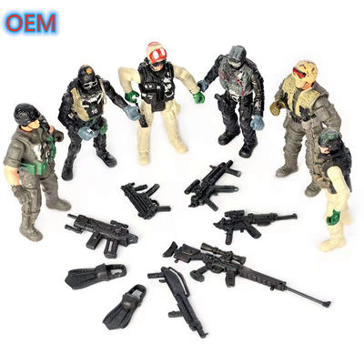 OEM 3d Joy Action Figure Toy Custom Plastic Soldier Charakter Charakter Charakter Quân sự Charakter