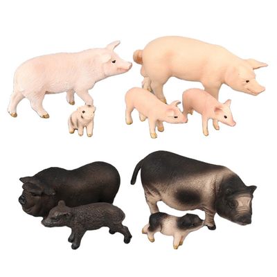 Động vật mô hình mô hình đồ chơi thiết lập lợn Hình ảnh hành động nhựa đồ chơi giáo dục