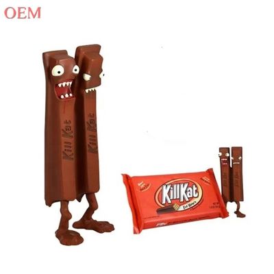 Thiết kế tùy chỉnh 3D Kill Kat Hình ảnh vinyl sô cô la làm bằng nhựa