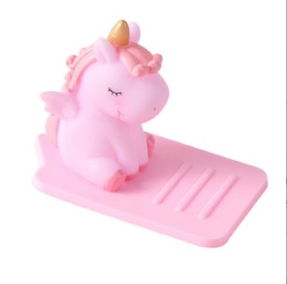 Cartoon Silicone lười biếng cầm điện thoại di động Unicorn Xe máy tính bảng đa chức năng Đứng chống trượt có thể điều chỉnh