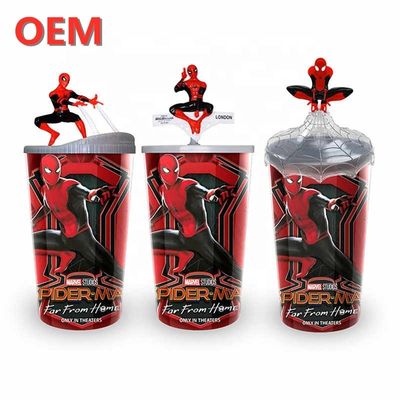 OEM tùy chỉnh DC Straw Cup Cartoon Drink Cup Keychain phụ kiện